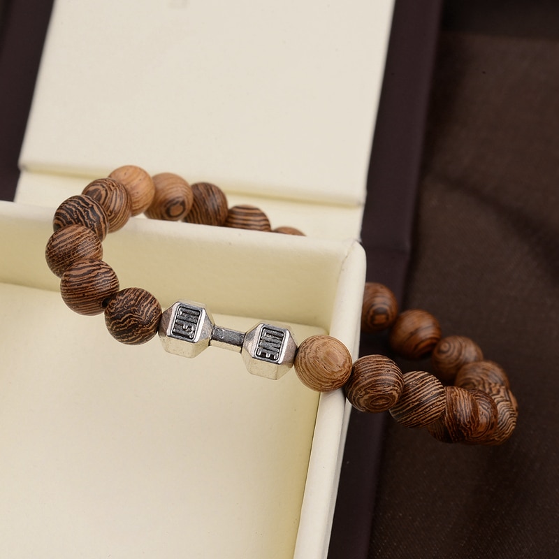 Men's Cross Decorated Beads Bracelet - Image 11